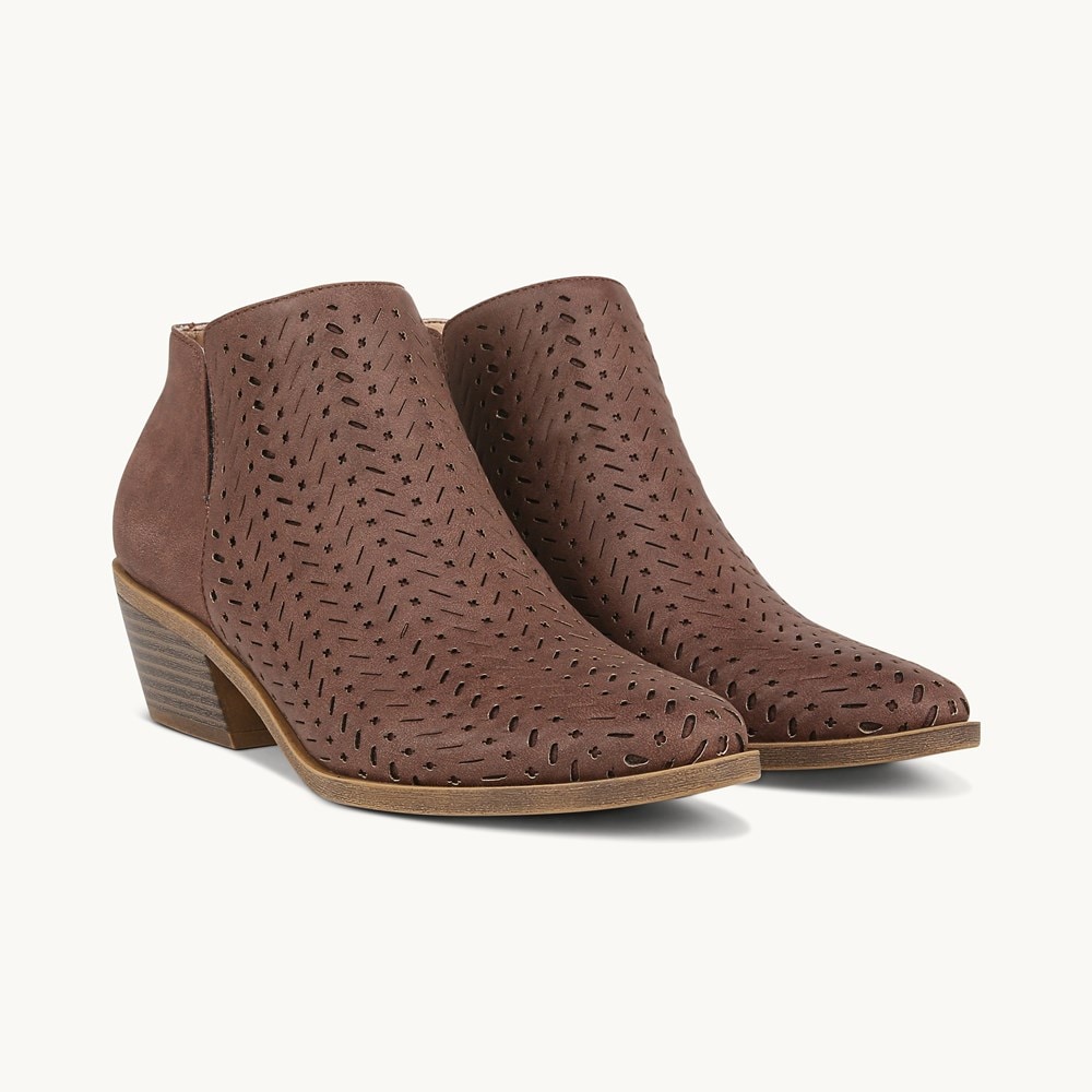 Brooklin perforated hot sale suede bootie