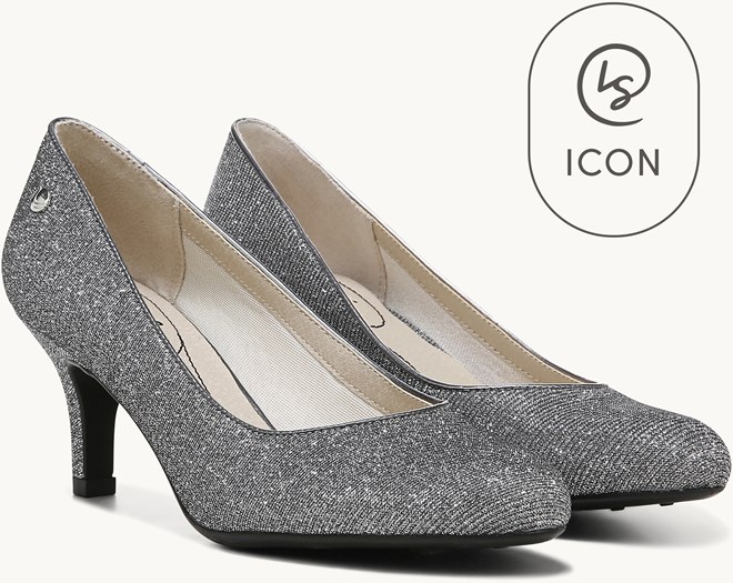 Pewter shops womens heels