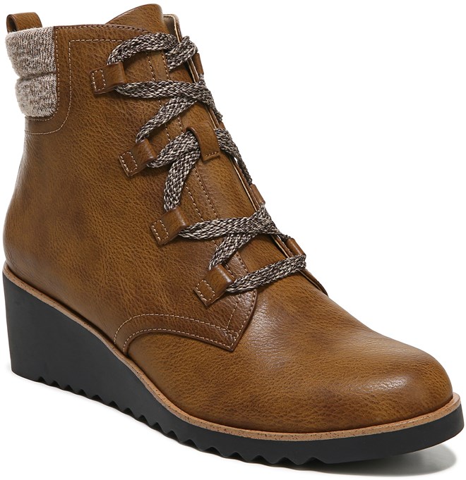 LifeStride Zone Lace Up Wedge Bootie | Womens Boots