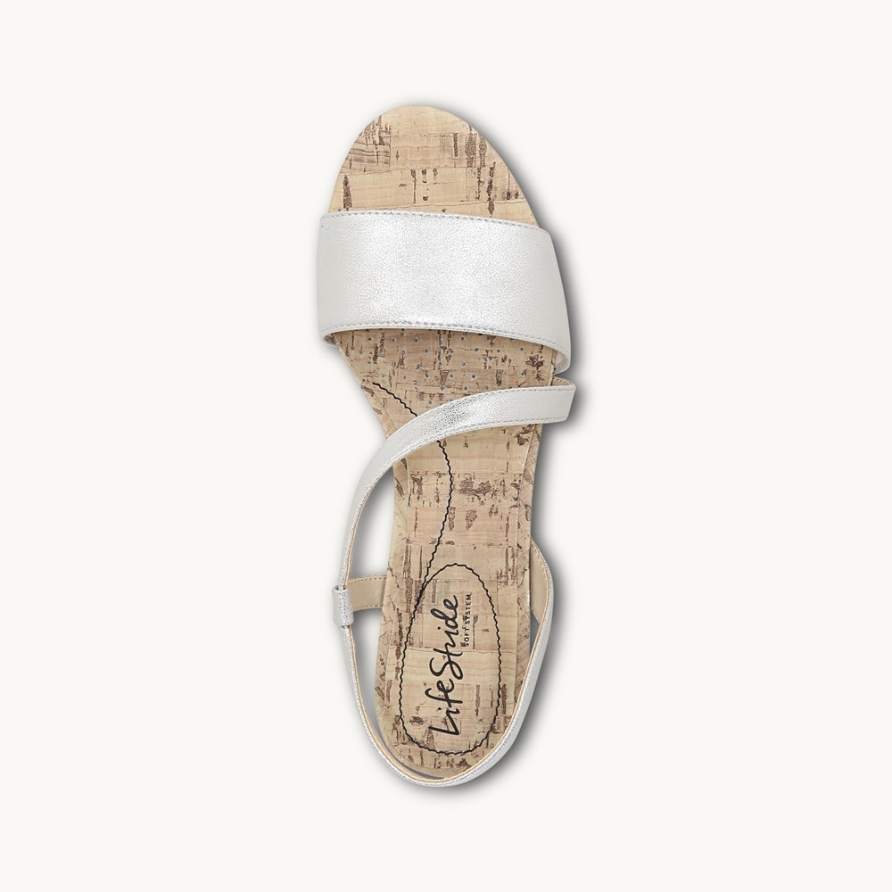 Lifestride white sandals online