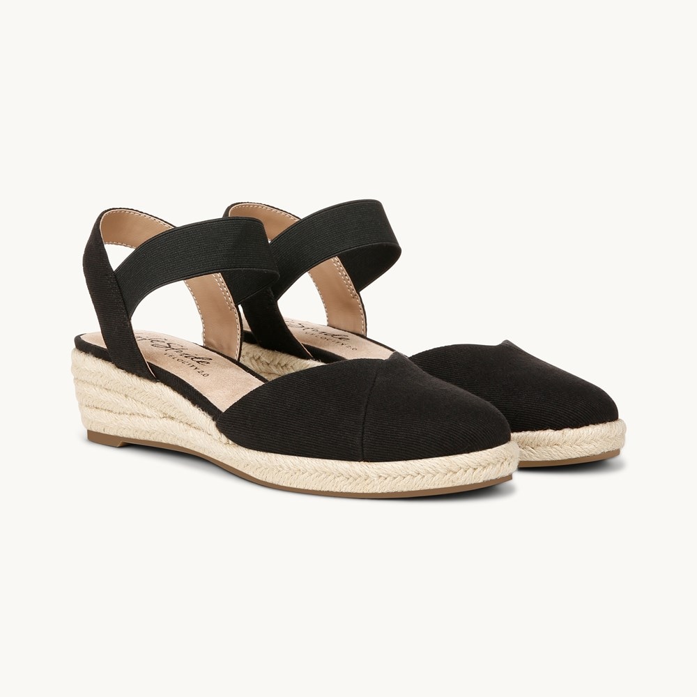 LifeStride Kimmie Espadrille Wedge Womens Sandals