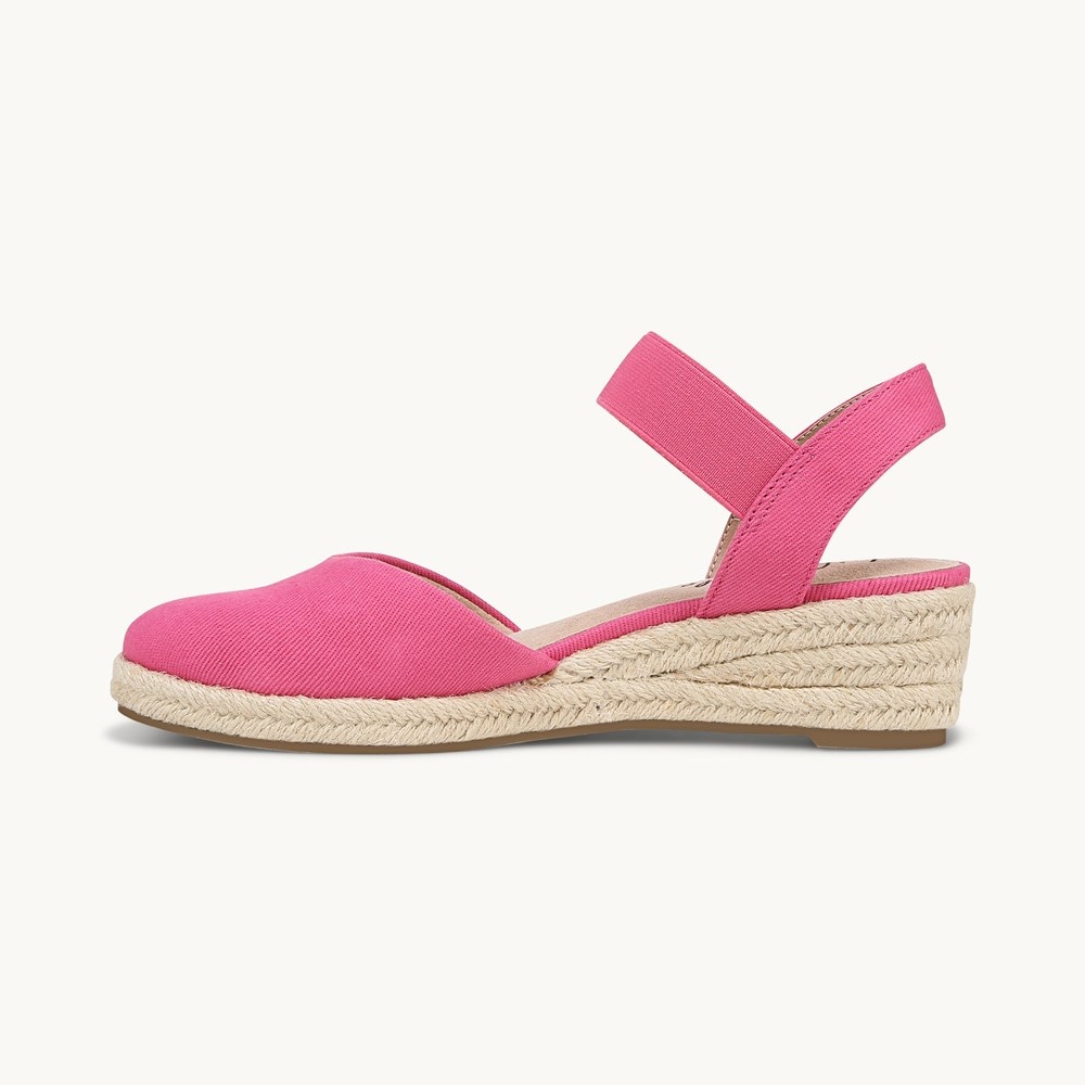 Lifestride espadrille wedges closed toe on sale