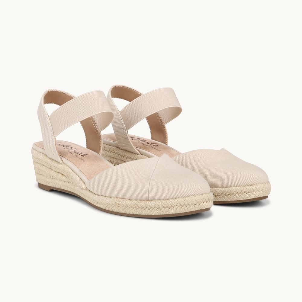 Beige espadrille sandals on sale