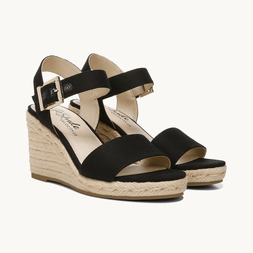 Lifestride tango 2025 espadrille wedge sandal