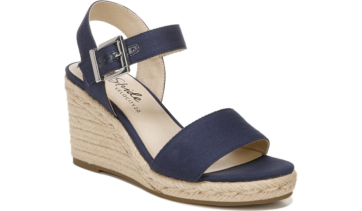 Tango 2 Wedge Sandal in Lux Navy | LifeStride