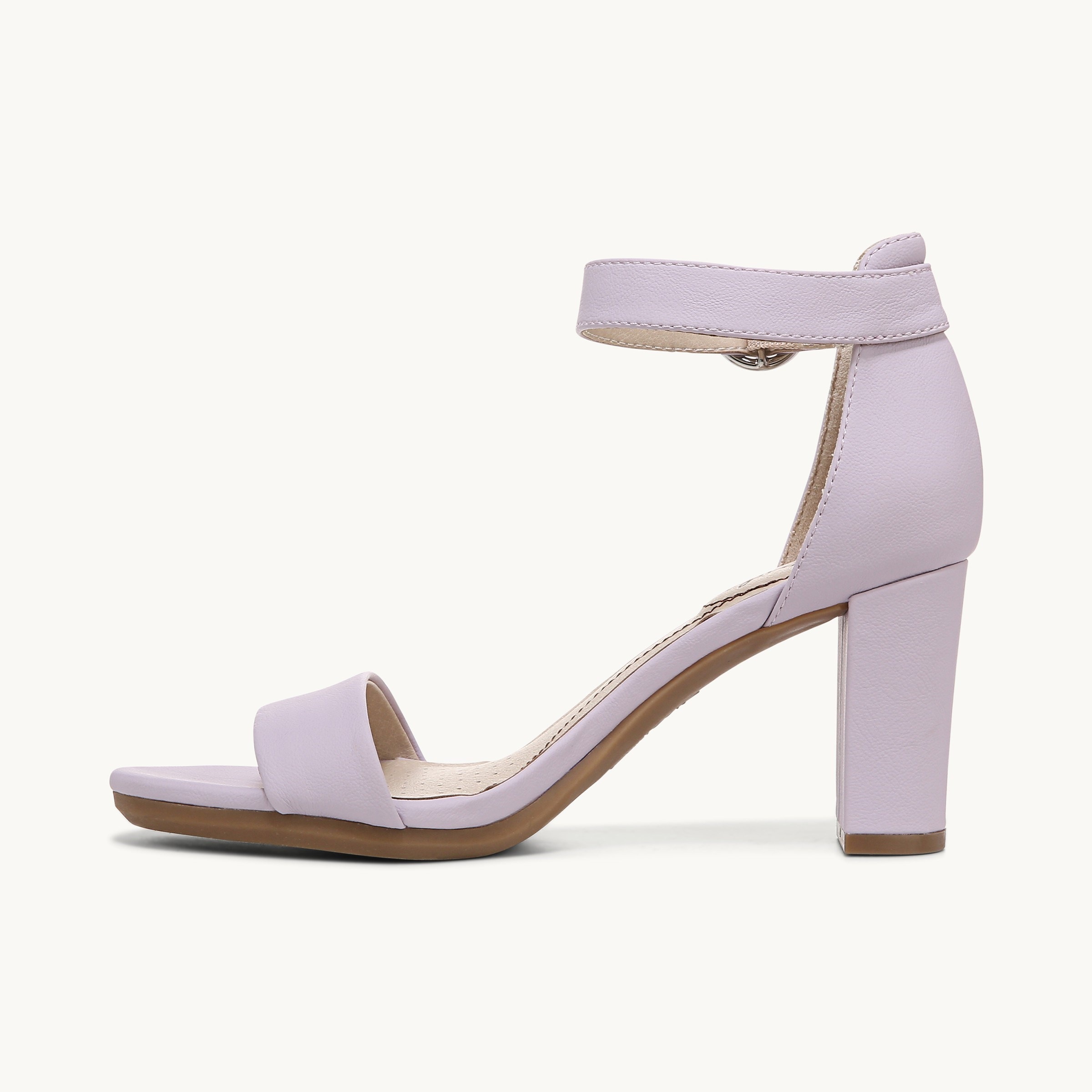 Buy Women Light Pink Metallic Ankle Strap Block Heels - Sandals - Indya