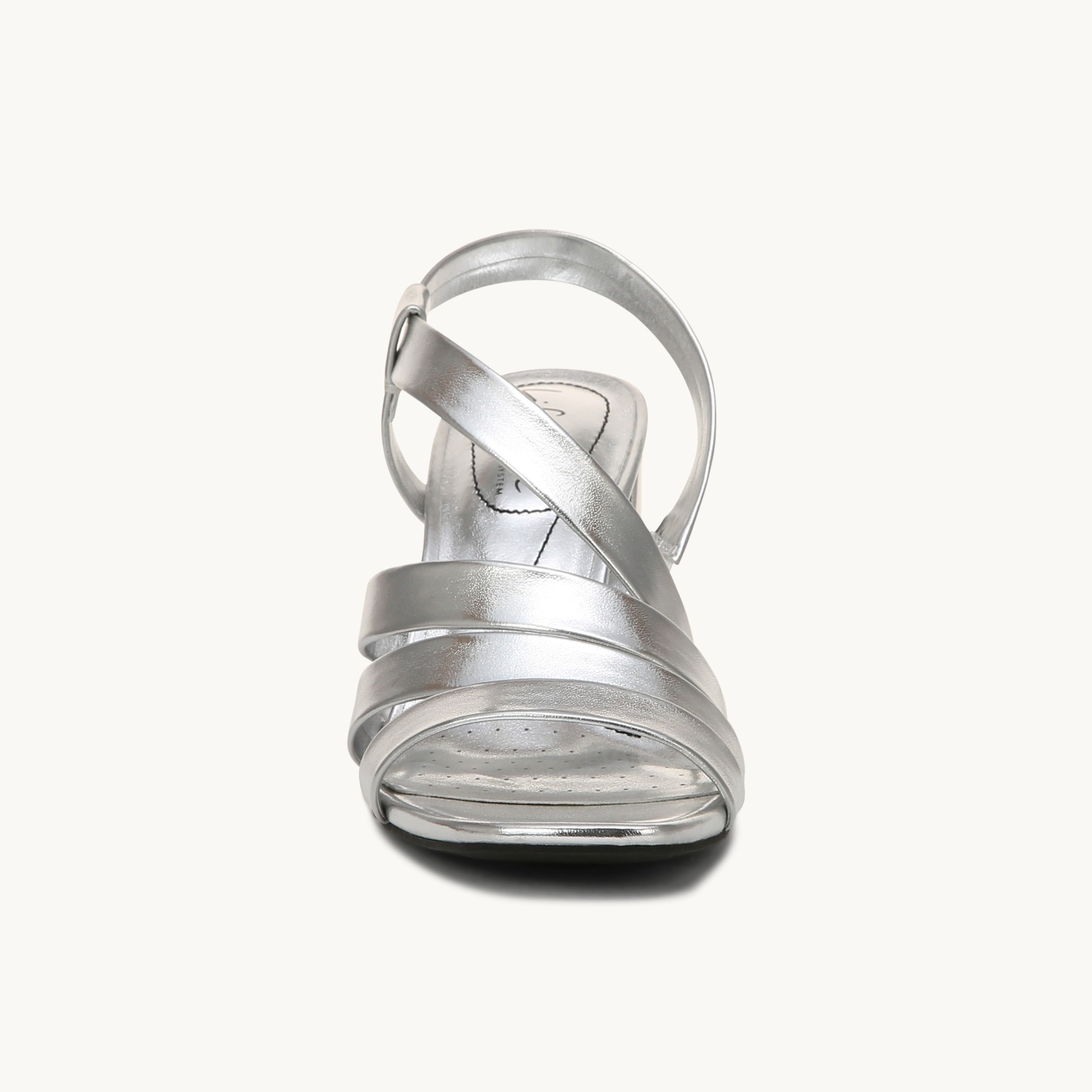 Silver color online sandals