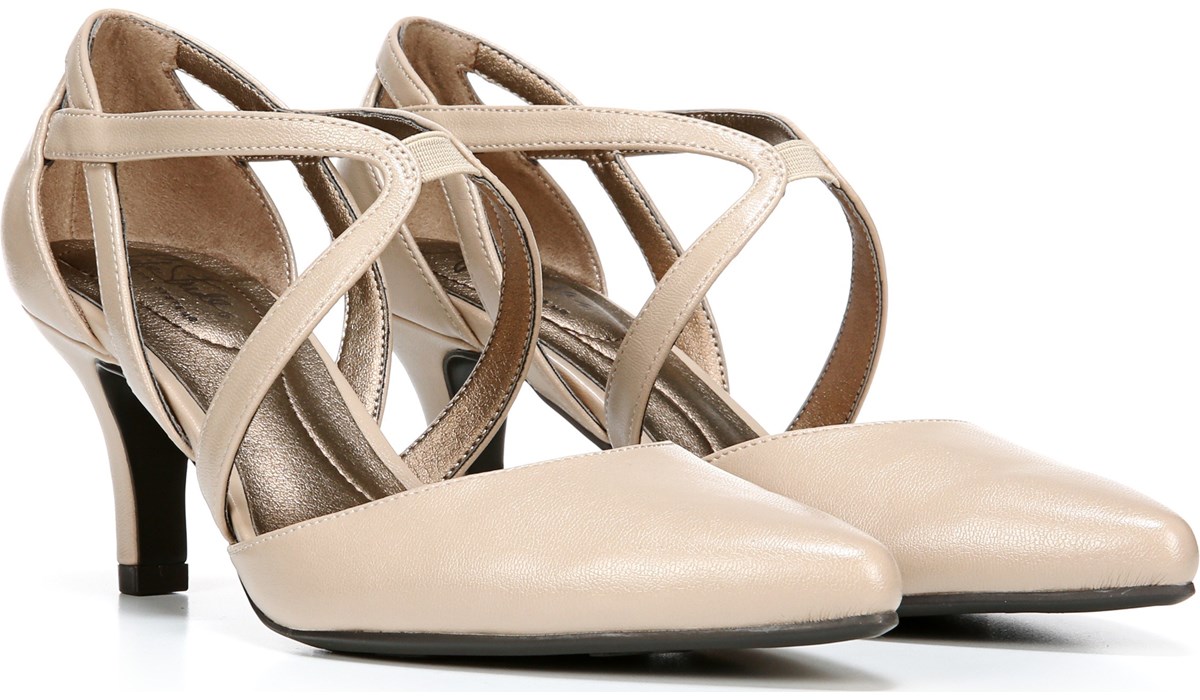 lifestride taupe pumps