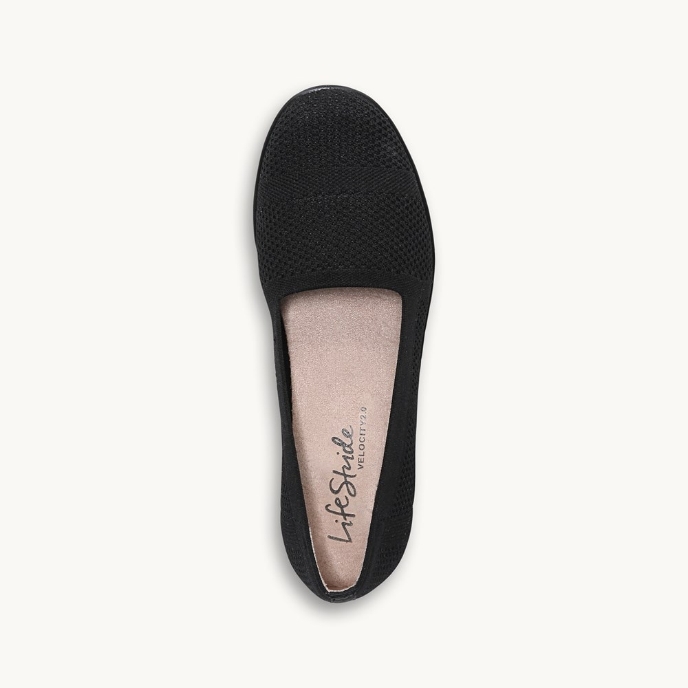 Lifestride soft system store black flats