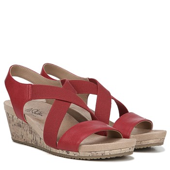 lifestride women's mexico wedge sandal