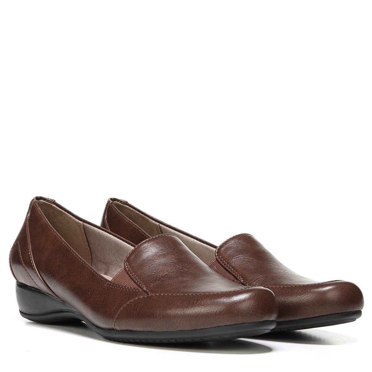 lifestride brown loafers