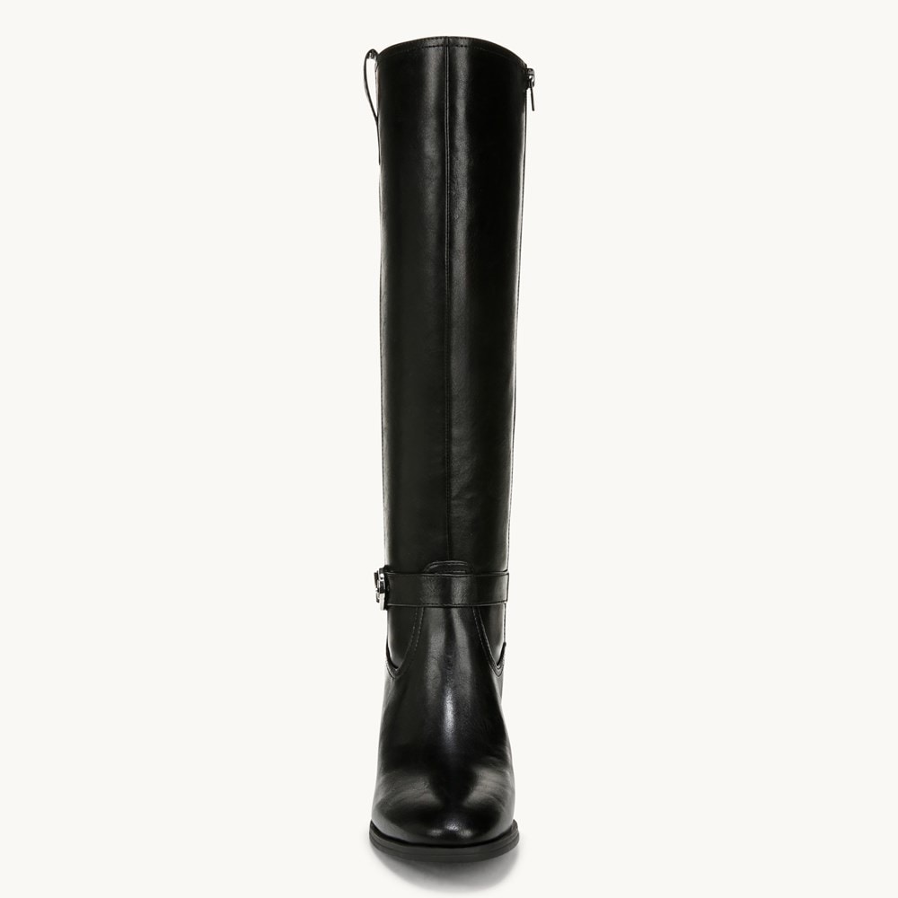 Black knee high boots wide deals calf