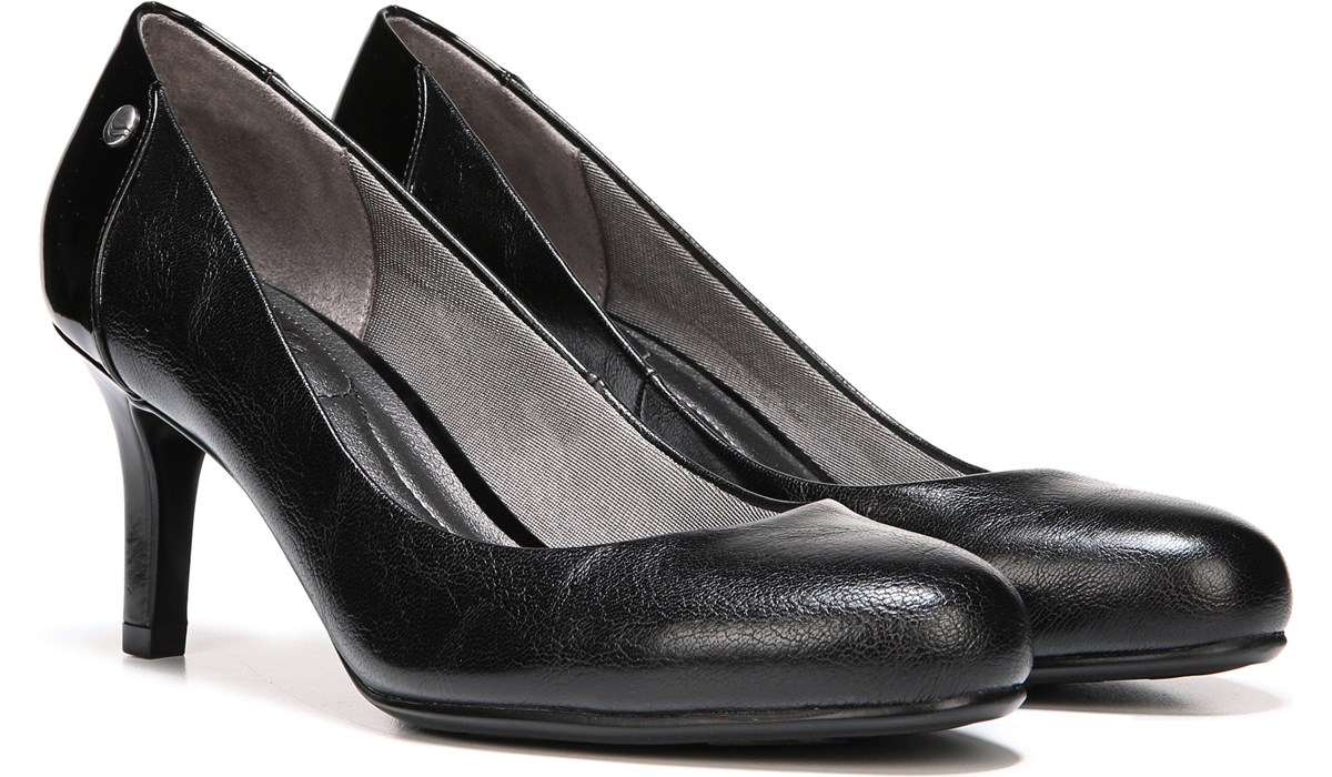 lifestride soft system black heels