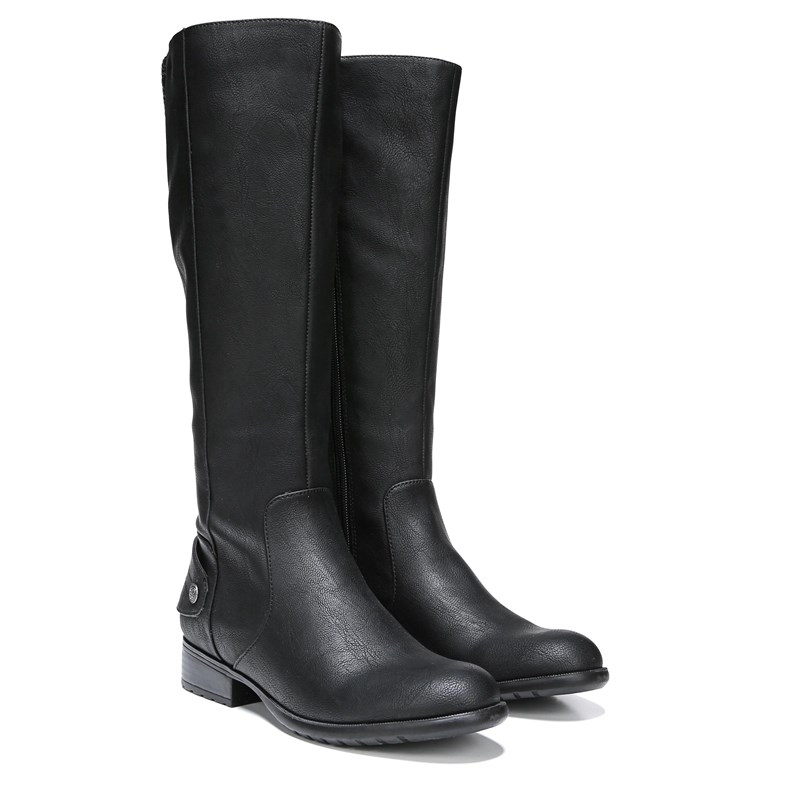 lifestride wide calf black boots