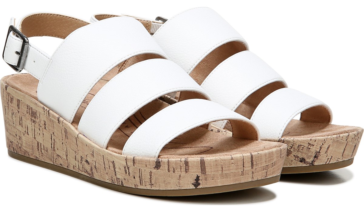 lifestride white sandals